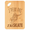 Planche bambou gravée personnalisée femme homme idée cadeau Fête des Mères Fête des Pères apéro papa maman prénom cuisine plateau fromage