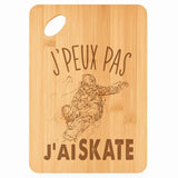 Planche bambou gravée personnalisée femme homme idée cadeau Fête des Mères Fête des Pères apéro papa maman prénom cuisine plateau fromage