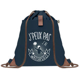 sac a dos bleu coton recycle avec pochette idee cadeau originale pour collegue ami prof ou membre de la famille cadeau mixte noel anniversaire secret santa ou depart au travail sac leger pratique et ecologique design breton moderne