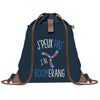 sac a dos bleu coton recycle avec pochette idee cadeau originale pour collegue ami prof ou membre de la famille cadeau mixte noel anniversaire secret santa ou depart au travail sac leger pratique et ecologique design breton moderne