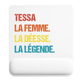 Tapis de souris ergonomique avec repose-poignet, accessoire bureau pour femme et homme, fête des pères, cadeau pas cher, idée cadeau fête des mères, secret santa, départ à la retraite, télétravail et gaming