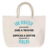 Sac Fête des Mères Mamie Famille Idée Cadeau anniversaire Noël Travail Boulot Métier Départ Retraite Collègue Femme cabas shopping plage