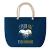 Sac de plage Bleu anse corde J'peux Pas Randonnée