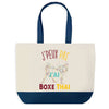 Sac de shopping bleu J'peux pas Boxe Thai Muay-thaï