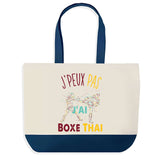 Sac de shopping bleu J'peux pas Boxe Thai Muay-thaï