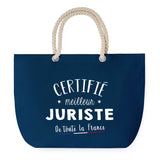 Sac de plage Bleu anse corde Certifié meilleur Juriste
