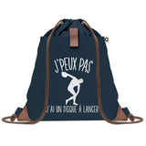 sac a dos bleu coton recycle avec pochette idee cadeau originale pour collegue ami prof ou membre de la famille cadeau mixte noel anniversaire secret santa ou depart au travail sac leger pratique et ecologique design breton moderne