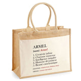 Sac Fête des Mères Mamie MAman Soeur Femme Famille Idée Cadeau anniversaire Noël Travail Boulot Métier Départ Retraite Collègue Femme cabas shopping plage
