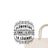Sac Fête des Mères Mamie Famille Idée Cadeau anniversaire Noël Travail Boulot Métier Départ Retraite Collègue Femme cabas shopping plage