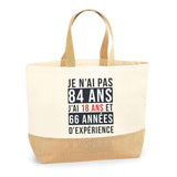Sac Jute Fête des Mères Fêtes des Pères Mamie Papi Famille Idée Cadeau anniversaire Noël Travail Boulot Métier Départ Retraite Collègue Femme Homme