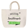 Sac Fête des Mères Mamie Famille Idée Cadeau anniversaire Noël Travail Boulot Métier Départ Retraite Collègue Femme cabas shopping plage