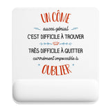 Tapis de souris ergonomique avec repose-poignet, accessoire bureau pour femme et homme, fête des pères, cadeau pas cher, idée cadeau fête des mères, secret santa, départ à la retraite, télétravail et gaming