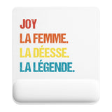 Tapis de souris ergonomique avec repose-poignet, accessoire bureau pour femme et homme, fête des pères, cadeau pas cher, idée cadeau fête des mères, secret santa, départ à la retraite, télétravail et gaming