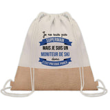 Sac Fête des Pères Papi Papa Cadeau anniversaire Noël Travail Boulot Métier Départ Retraite Collègue Homme cabas shopping plage