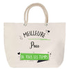 Sac Fête des Mères Mamie Famille Idée Cadeau anniversaire Noël Travail Boulot Métier Départ Retraite Collègue Femme cabas shopping plage