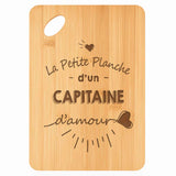 Planche bambou gravée personnalisée homme idée cadeau Fête des Pères apéro 30×20 prénom cuisine plateau fromage anniversaire noel papa papi 