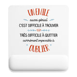 Tapis de souris ergonomique avec repose-poignet, accessoire bureau pour femme et homme, fête des pères, cadeau pas cher, idée cadeau fête des mères, secret santa, départ à la retraite, télétravail et gaming