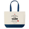 Sac de shopping bleu Bazar d'une Valérie d'amour