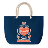 Sac de plage Bleu anse corde Cécile Princesse