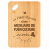 Planche bambou gravée personnalisée femme idée cadeau Fête des Mères apéro 30×20 prénom cuisine plateau fromage anniversaire noel maman mamie