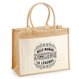 Sac Fête des Mères Mamie MAman Soeur Femme Famille Idée Cadeau anniversaire Noël Travail Boulot Métier Départ Retraite Collègue Femme cabas shopping plage