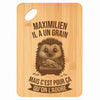 Planche bambou gravée personnalisée homme idée cadeau Fête des Pères apéro 30×20 prénom cuisine plateau fromage anniversaire noel papa papi 