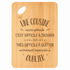 Planche bambou gravée personnalisée femme idée cadeau Fête des Mères apéro 30×20 prénom cuisine plateau fromage anniversaire noel maman mamie