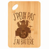 Planche bambou gravée personnalisée femme homme idée cadeau Fête des Mères Fête des Pères apéro papa maman prénom cuisine plateau fromage