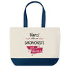 Sac de shopping bleu Merci Saxophoniste Géniale
