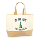 Sac Jute Fête des Mères Fêtes des Pères Mamie Papi Famille Idée Cadeau anniversaire Noël Travail Boulot Métier Départ Retraite Collègue Femme Homme