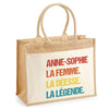 Sac Fête des Mères Mamie MAman Soeur Femme Famille Idée Cadeau anniversaire Noël Travail Boulot Métier Départ Retraite Collègue Femme cabas shopping plage