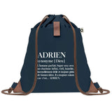 sac a dos homme bleu coton recycle avec pochette idee cadeau utile pour collegue papa ou ami cadeau homme noel anniversaire secret santa ou depart a la retraite sac durable pratique et robuste design sobre et elegant