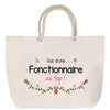 Sac Fête des Mères Mamie Famille Idée Cadeau anniversaire Noël Travail Boulot Métier Départ Retraite Collègue Femme cabas shopping plage