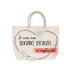 Sac Fête des Mères Mamie Famille Idée Cadeau anniversaire Noël Travail Boulot Métier Départ Retraite Collègue Femme cabas shopping plage