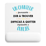 Tapis de souris ergonomique avec repose-poignet, accessoire bureau pour femme et homme, fête des pères, cadeau pas cher, idée cadeau fête des mères, secret santa, départ à la retraite, télétravail et gaming