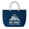 Sac de plage Bleu anse corde Golf Légende Humour Geek