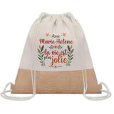 Sac Fête des Mères Mamie Famille Idée Cadeau anniversaire Noël Travail Boulot Métier Départ Retraite Collègue Femme cabas shopping plage