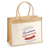 Sac Fête des Mères Mamie MAman Soeur Femme Famille Idée Cadeau anniversaire Noël Travail Boulot Métier Départ Retraite Collègue Femme cabas shopping plage