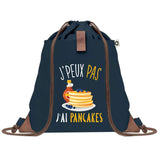 sac a dos bleu coton recycle avec pochette idee cadeau originale pour collegue ami prof ou membre de la famille cadeau mixte noel anniversaire secret santa ou depart au travail sac leger pratique et ecologique design breton moderne