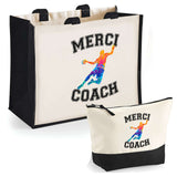 Cabas homme ou femme sac plage ou shopping tote bag pochette trousse Idée cadeau original pour anniversaire Noël travail départ retraite collègue famille fete des mères fetes des pères papa maman mamie papi