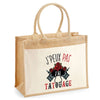 Sac Fête des Pères Papa Papi Frère Homme Famille Idée Cadeau anniversaire Noël Travail Boulot Métier Départ Retraite Collègue cabas 