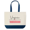 Sac de shopping bleu Virginie en Vacances