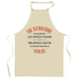 Cadeau Cuisinier cuisinière mère maman papa père mamie papi Vêtement Blouse de protection Barbecue Jardinage Tablier de Travail Tâches ménagères 