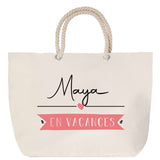 Sac Fête des Mères Mamie Famille Idée Cadeau anniversaire Noël Travail Boulot Métier Départ Retraite Collègue Femme cabas shopping plage