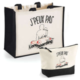Cabas homme ou femme sac plage ou shopping tote bag pochette trousse Idée cadeau original pour anniversaire Noël travail départ retraite collègue famille fete des mères fetes des pères papa maman mamie papi