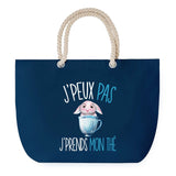 Sac de plage Bleu anse corde J'peux Pas Thé