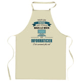 Cadeau Cuisinier cuisinière mère maman papa père mamie papi Vêtement Blouse de protection Barbecue Jardinage Tablier de Travail Tâches ménagères 