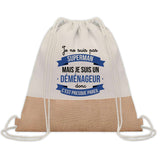 Sac Fête des Pères Papi Papa Cadeau anniversaire Noël Travail Boulot Métier Départ Retraite Collègue Homme cabas shopping plage