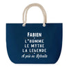 Sac de plage Bleu anse corde Fabien Retraite