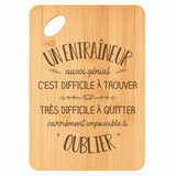 Planche bambou gravée personnalisée homme idée cadeau Fête des Pères apéro 30×20 prénom cuisine plateau fromage anniversaire noel papa papi 